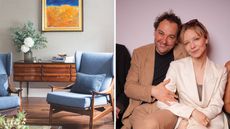 Living room and Daniel Humm with Annabelle Dexter-Jones